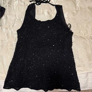 Stenay Black Sequin Camisole Top